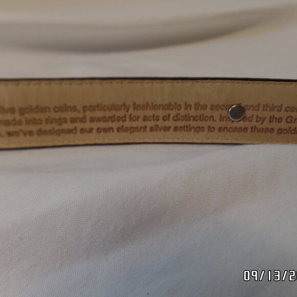 Brighton Women's Greco-Roman Leather Belt Museum Collection S21003 Beautiful Blk - Picture 14 of 16